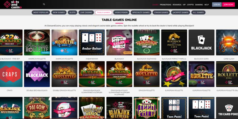 Slots and Casino roulette