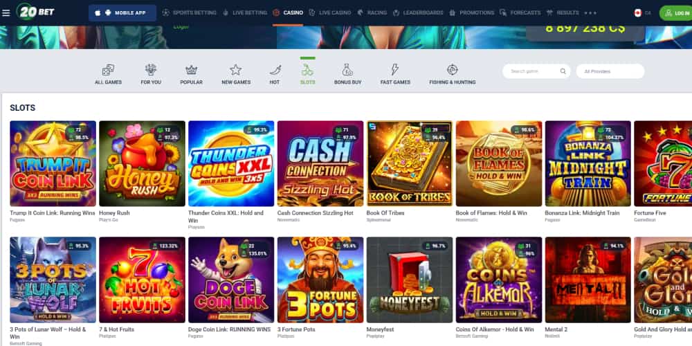 20Bet Casino slots