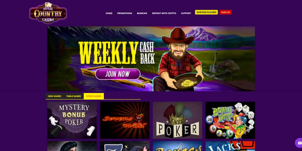 High Country poker games