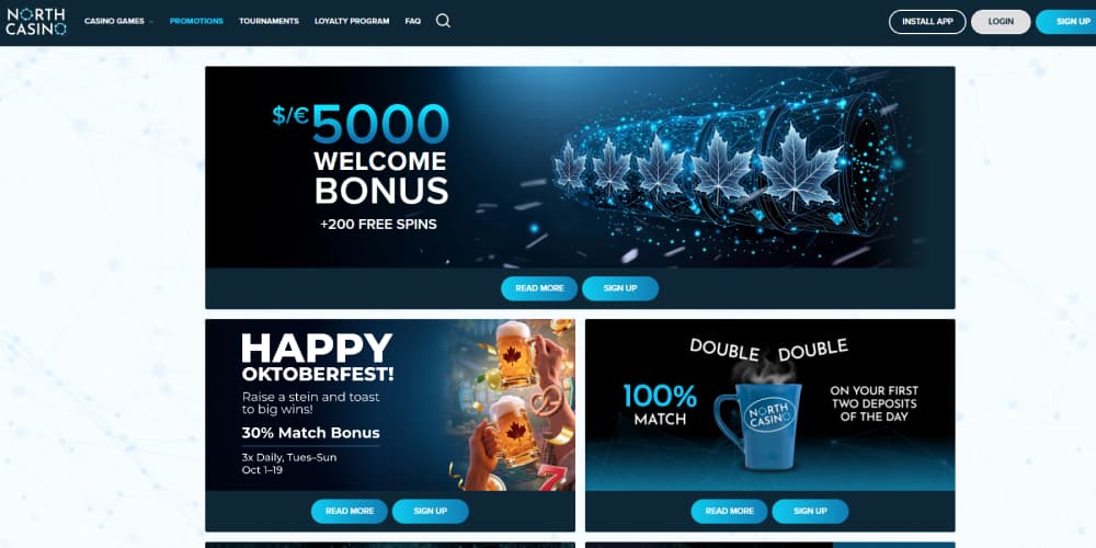 North Casino welcome bonus