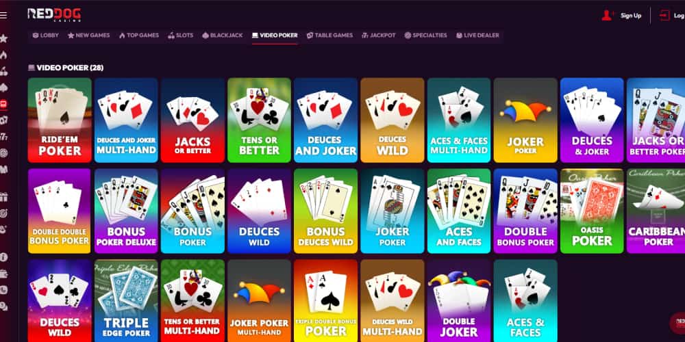 Red Dog poker games