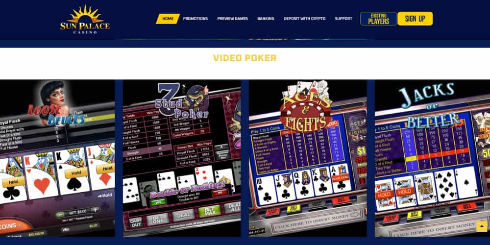 Sun Palace poker games